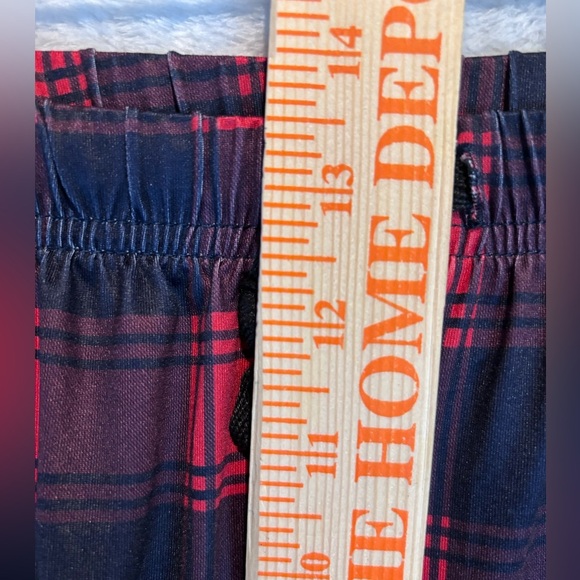MoFiz Women’s Pajama Lounge Set 2XL | Black Top w/ Plaid Pocket + Red Plaid Pant - Picture 14 of 14